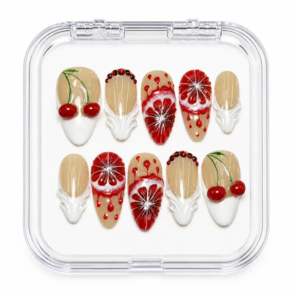 Cherry Blood Stiletto – Xưởng gia công Nailbox Sỉ thủ công