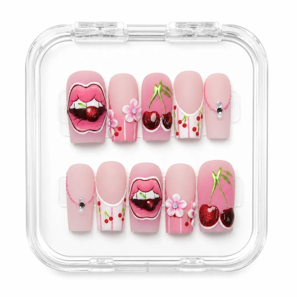 Cherry Blossom Luxe – Xưởng gia công Nailbox Sỉ thủ công