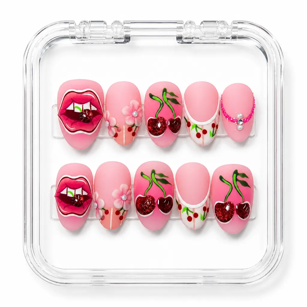 Cherry Kiss Collection – Xưởng gia công Nailbox Sỉ thủ công