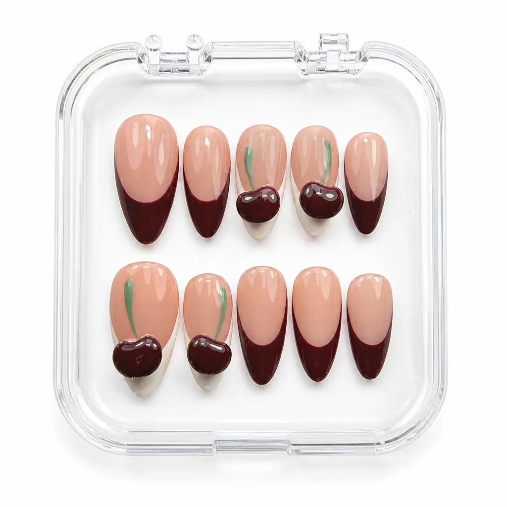 Cherry Wine French – Xưởng gia công Nailbox Sỉ thủ công