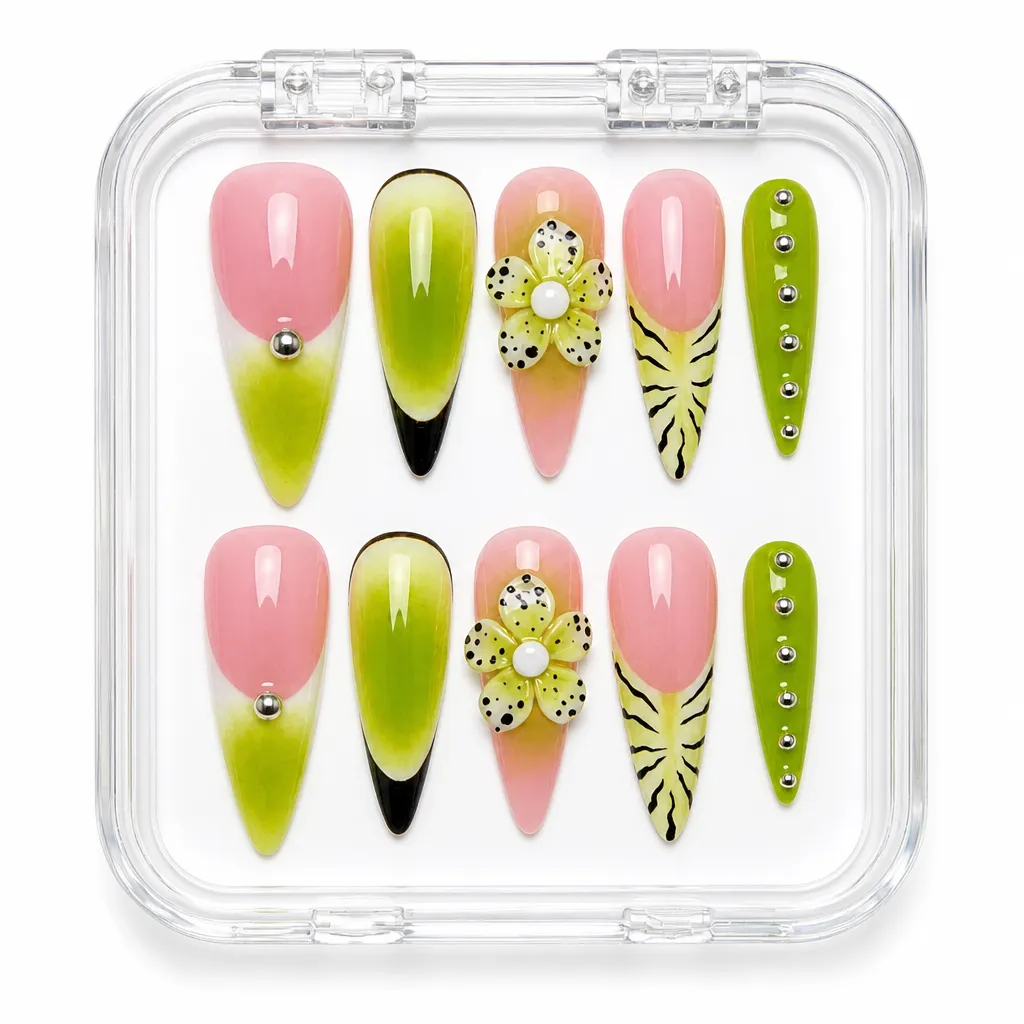Chic Botanical Luxe – Xưởng gia công Nailbox Sỉ thủ công