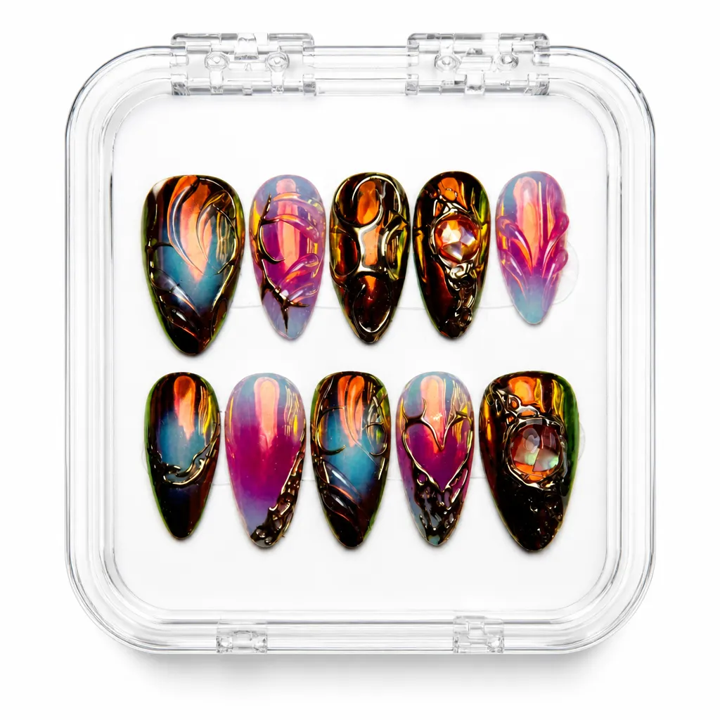 Chromatic Obsidian – Xưởng gia công Nailbox Sỉ thủ công