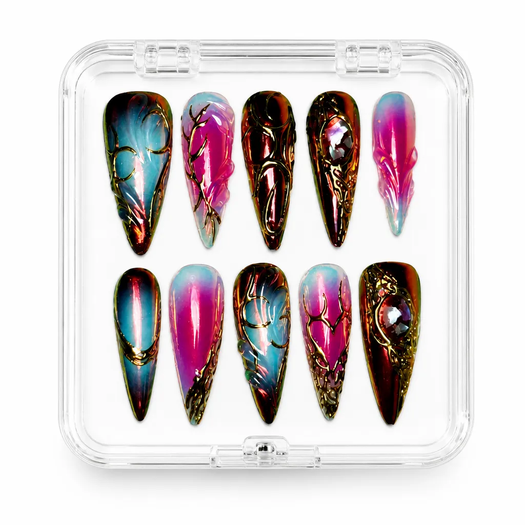 Chromatic Tribal Gold – Xưởng gia công Nailbox Sỉ thủ công