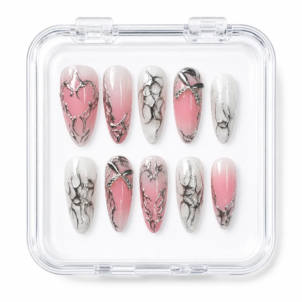 Chrome Aura Romance – Xưởng gia công Nailbox Sỉ thủ công