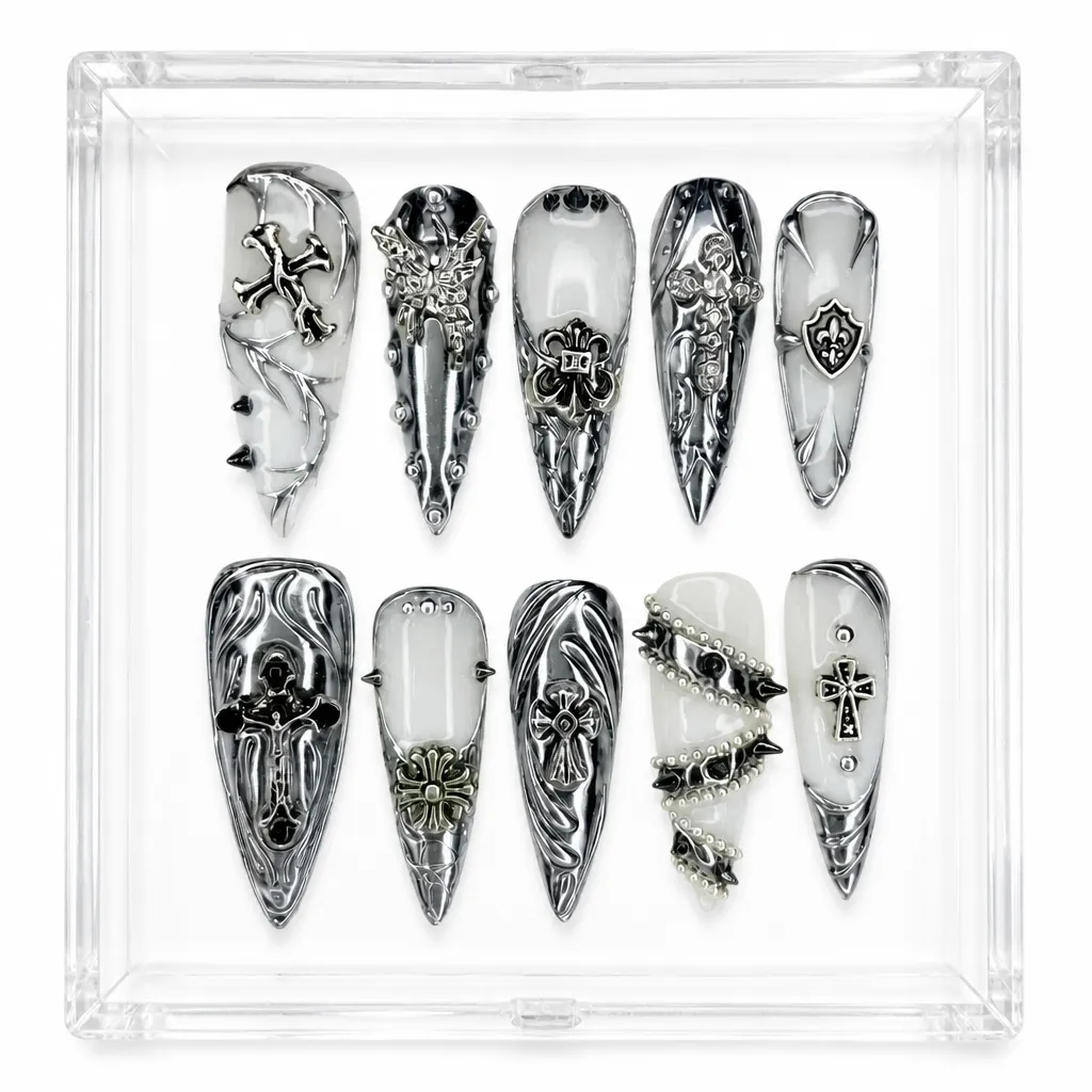 Chrome Cross – Xưởng gia công Nailbox Sỉ thủ công