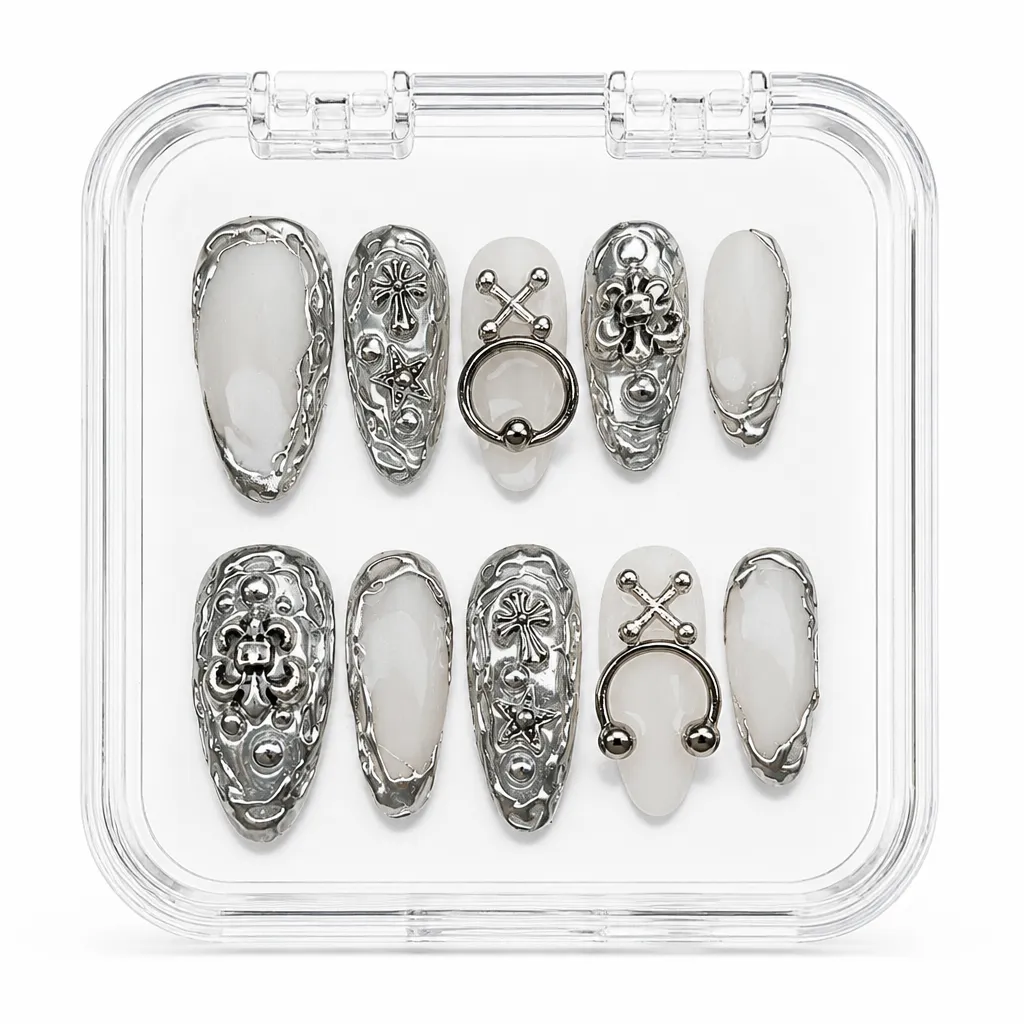 Chrome Gothic Pearl – Xưởng gia công Nailbox Sỉ thủ công