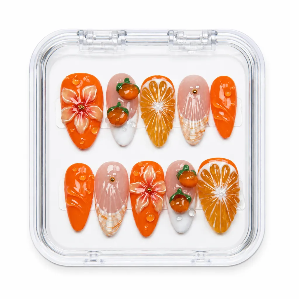 Citrus Bloom Collection – Xưởng gia công Nailbox Sỉ thủ công