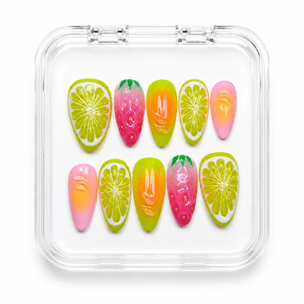 Citrus Blush – Xưởng gia công Nailbox Sỉ thủ công