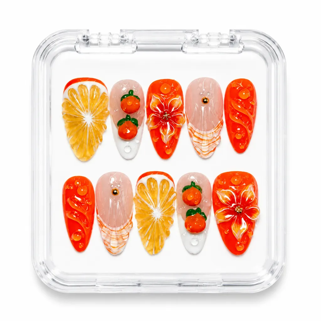 Citrus Orchard Almond – Xưởng gia công Nailbox Sỉ thủ công