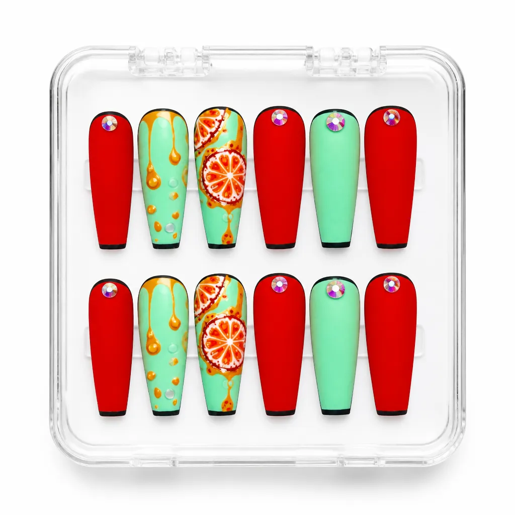 Citrus Serenity – Xưởng gia công Nailbox Sỉ thủ công