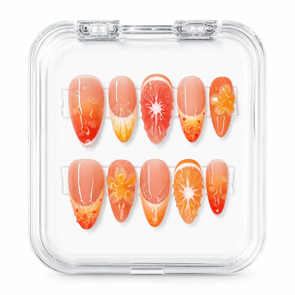 Citrus Sunset – Xưởng gia công Nailbox Sỉ thủ công