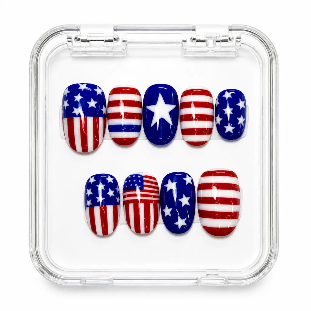 Classic American Flag – Xưởng gia công Nailbox Sỉ thủ công