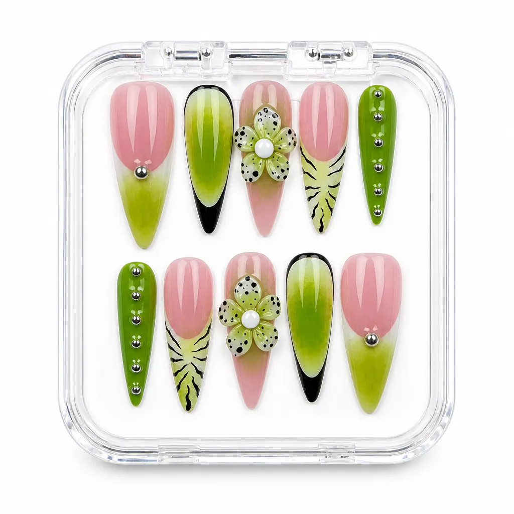 Classic Botanical Luxe – Xưởng gia công Nailbox Sỉ thủ công