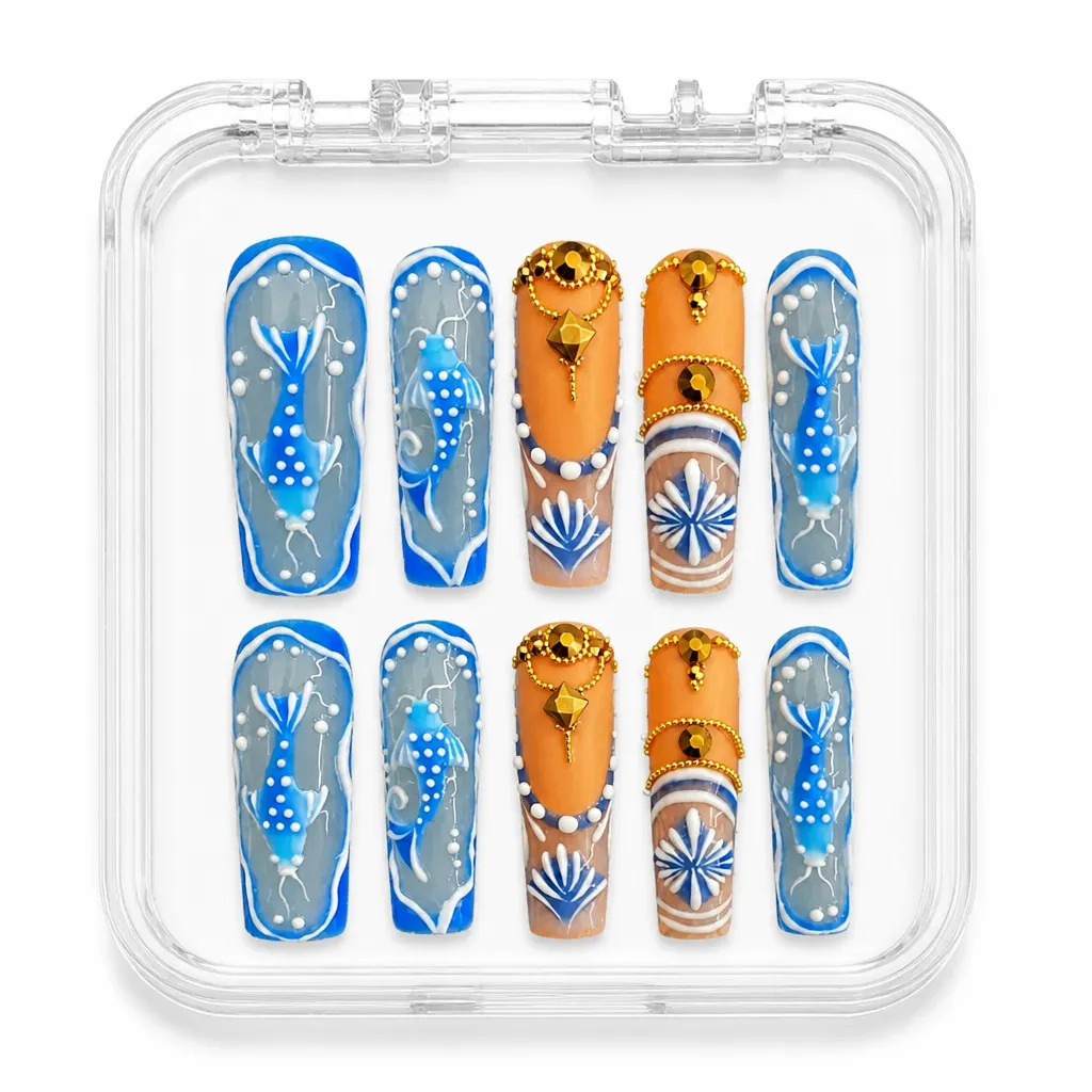 Coastal Elegance – Xưởng gia công Nailbox Sỉ thủ công