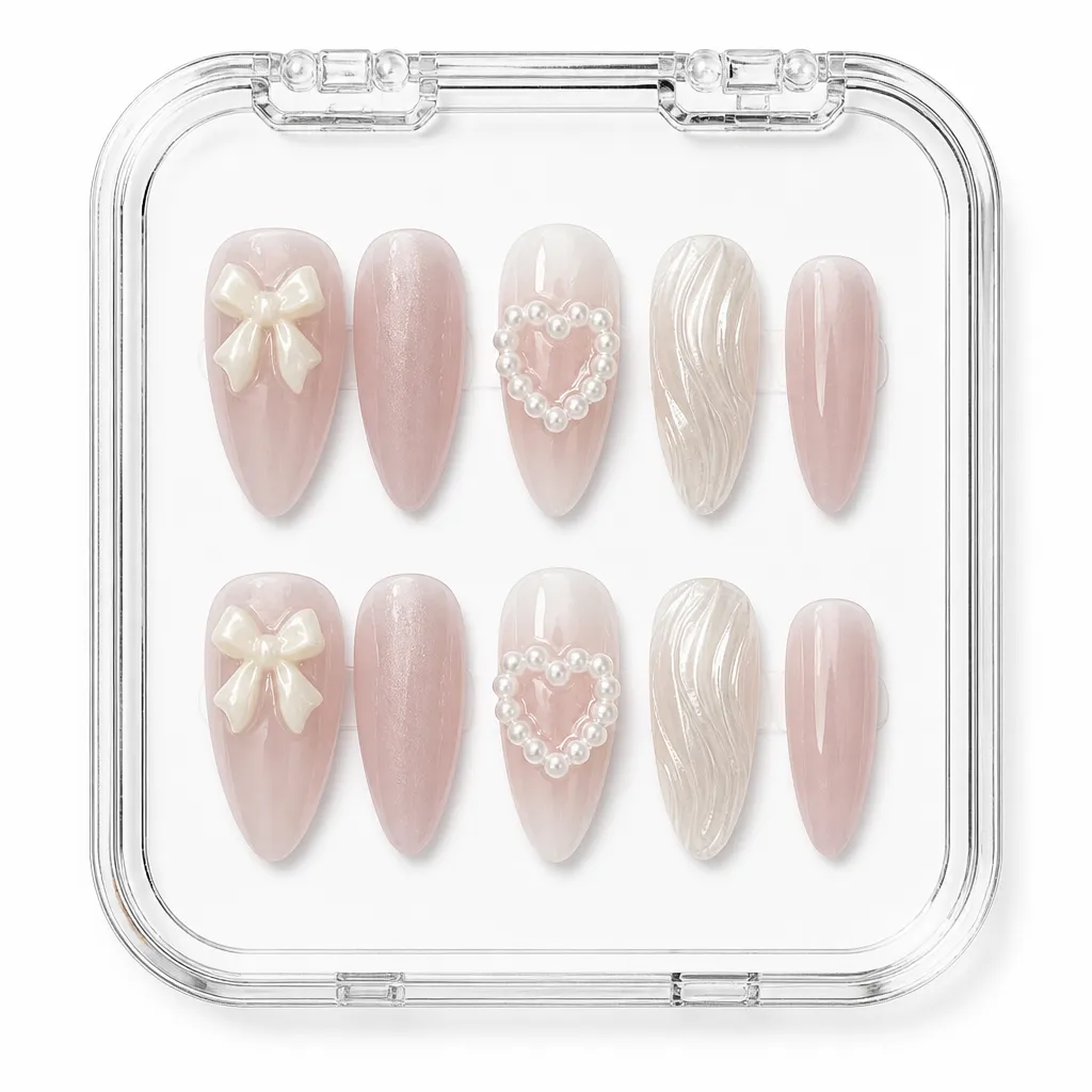 Coquette Pearl Romance – Xưởng gia công Nailbox Sỉ thủ công