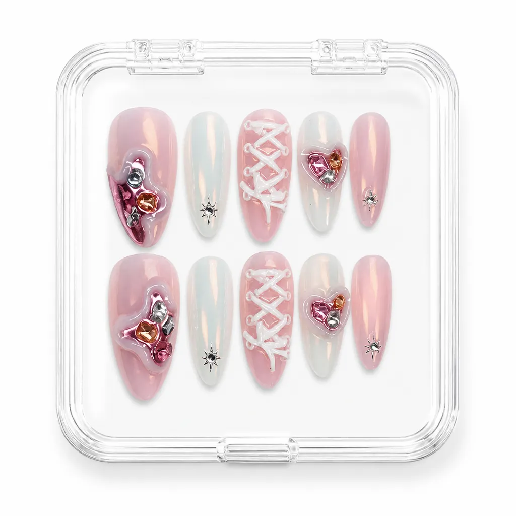 Coquette Pink Corset – Xưởng gia công Nailbox Sỉ thủ công