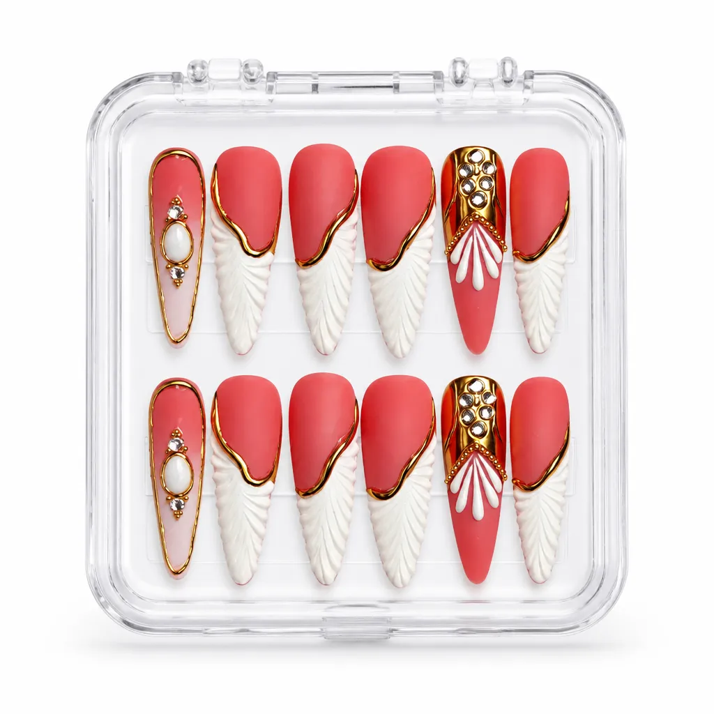 Coral Feather Luxe – Xưởng gia công Nailbox Sỉ thủ công