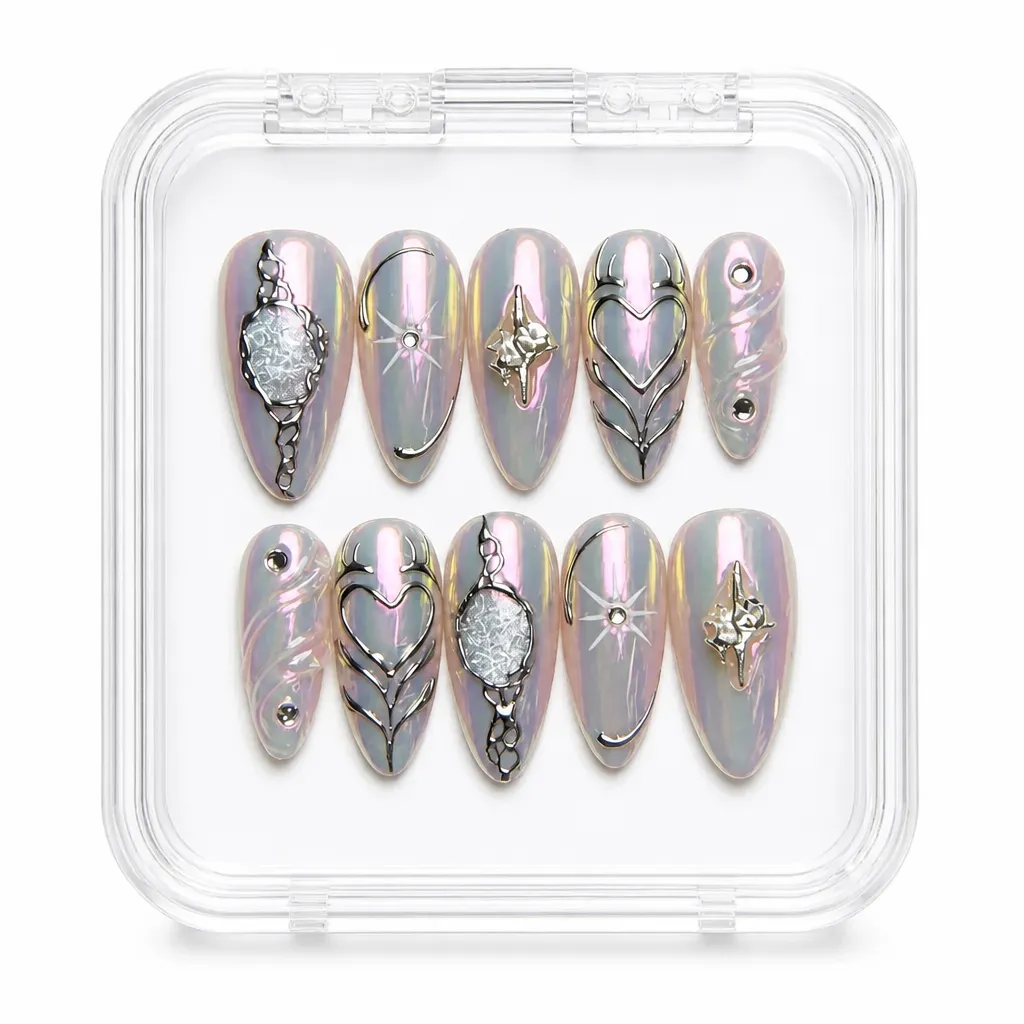 Cosmic Elegance Stiletto – Xưởng gia công Nailbox Sỉ thủ công