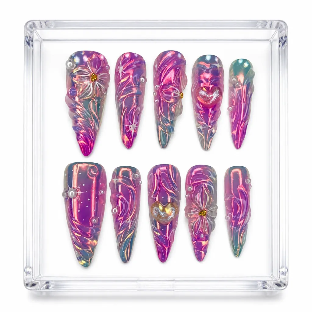 Cosmic Love – Mẫu Nailbox Sỉ Thiết Kế Thủ Công