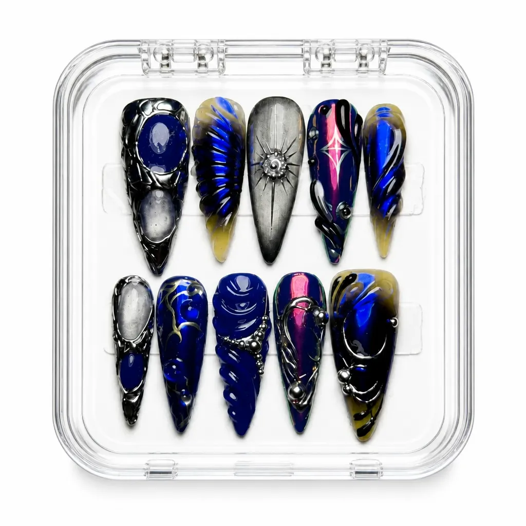 Cosmic Luxe Coffin – Xưởng gia công Nailbox Sỉ thủ công