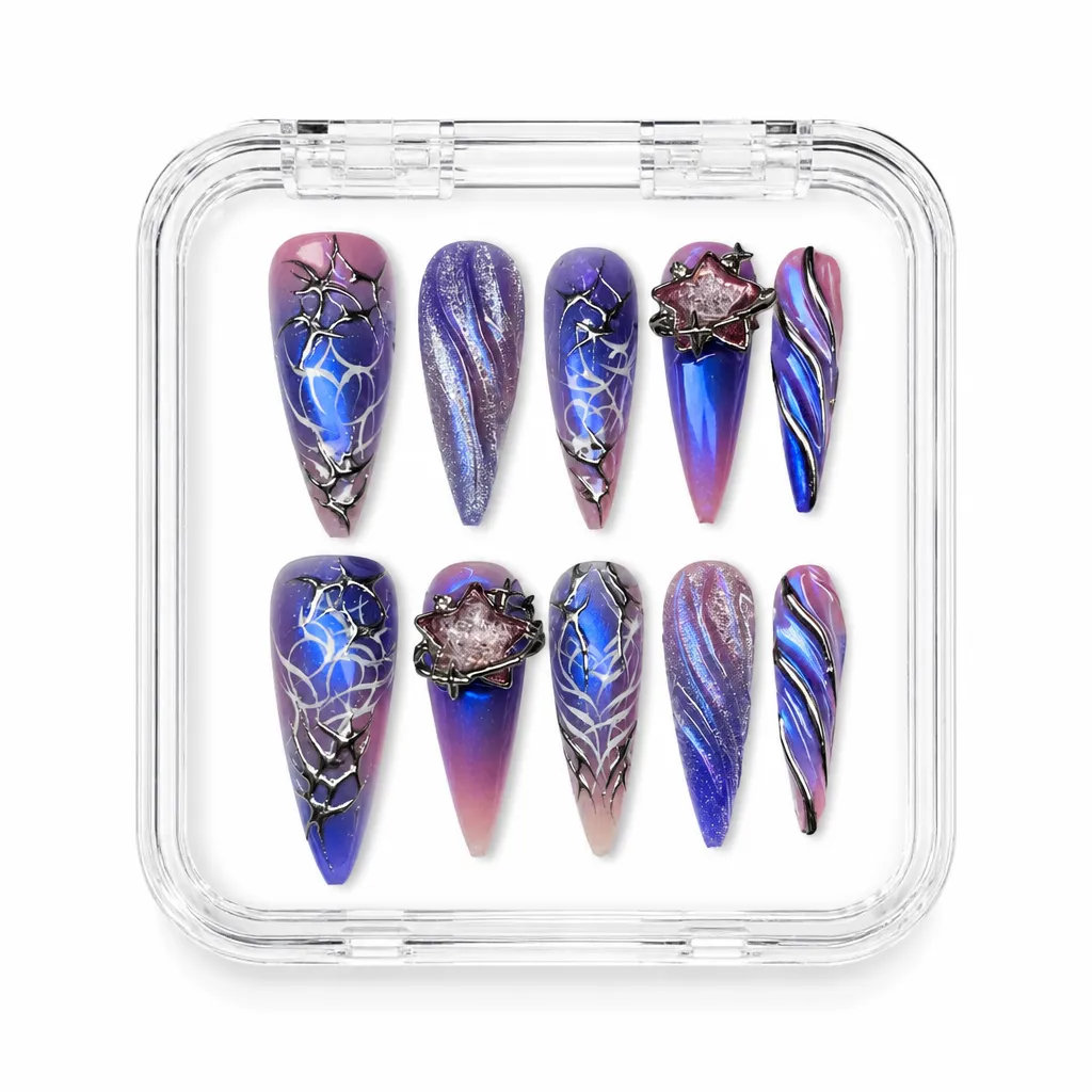 Cosmic Nebula Star – Xưởng gia công Nailbox Sỉ thủ công