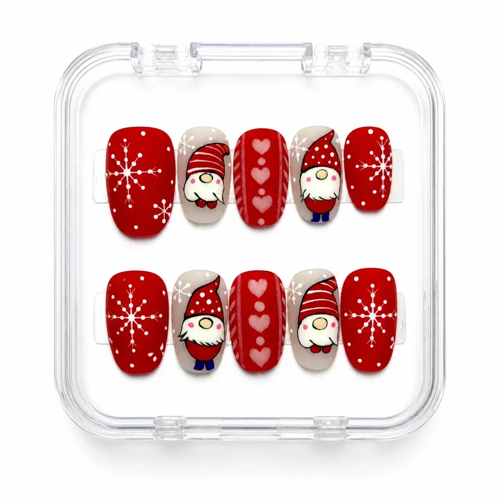 Cozy Winter Gnomes – Xưởng gia công Nailbox Sỉ thủ công