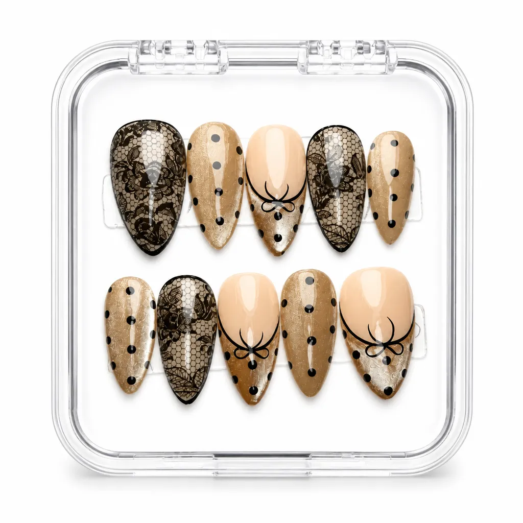 Crackle Elegance – Xưởng gia công Nailbox Sỉ thủ công