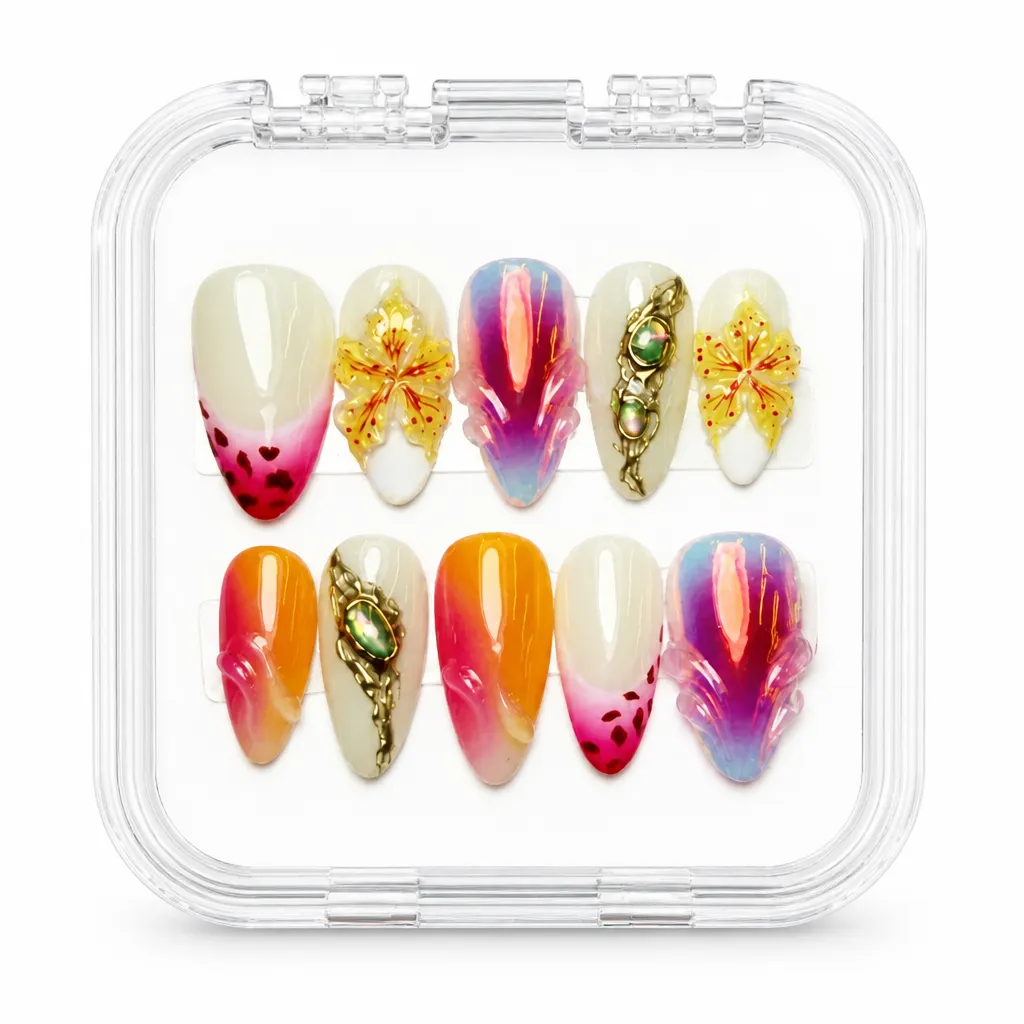 Cream Ombre Luxe – Xưởng gia công Nailbox Sỉ thủ công