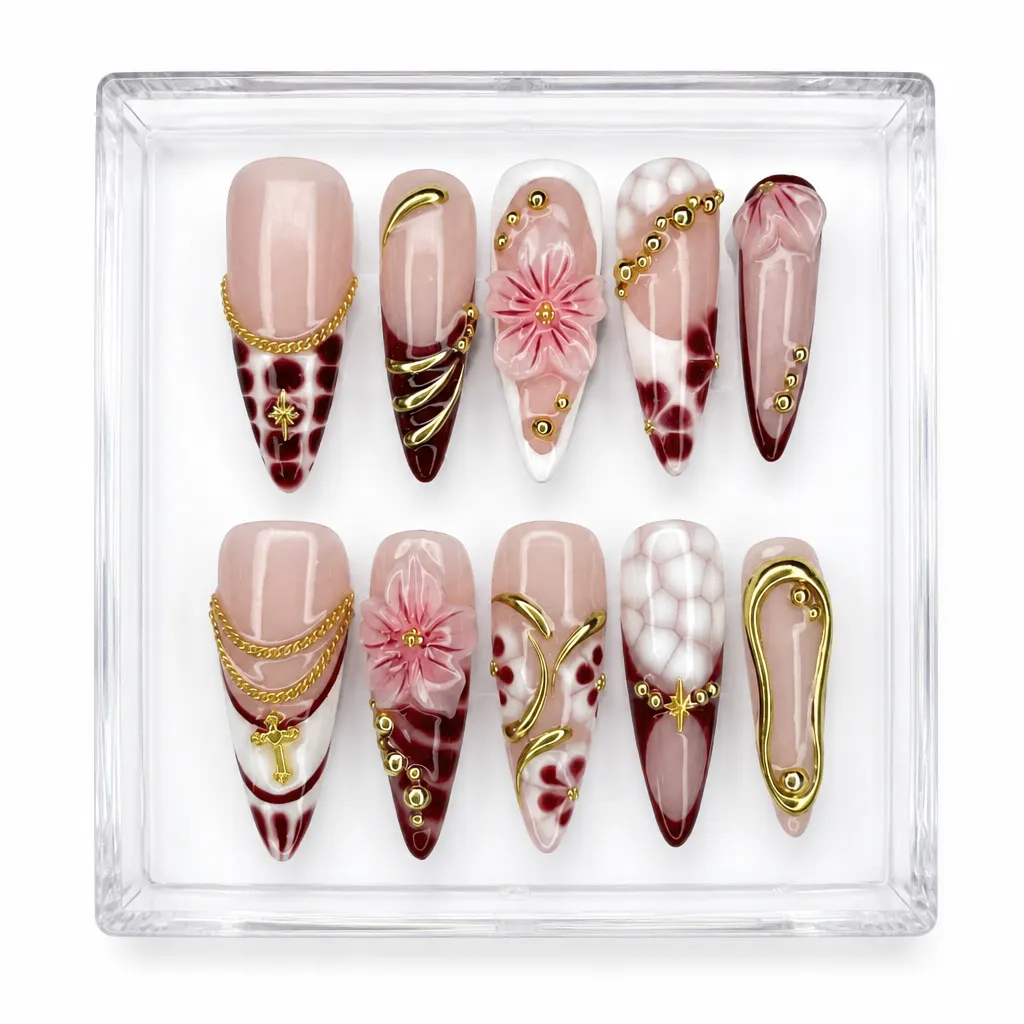 Crimson Bloom – Xưởng gia công Nailbox Sỉ thủ công