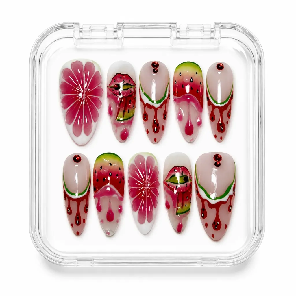 Crimson Botanical Coffin – Xưởng gia công Nailbox Sỉ thủ công