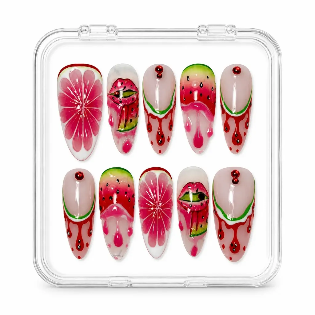 Crimson Botanical Luxe – Xưởng gia công Nailbox Sỉ thủ công