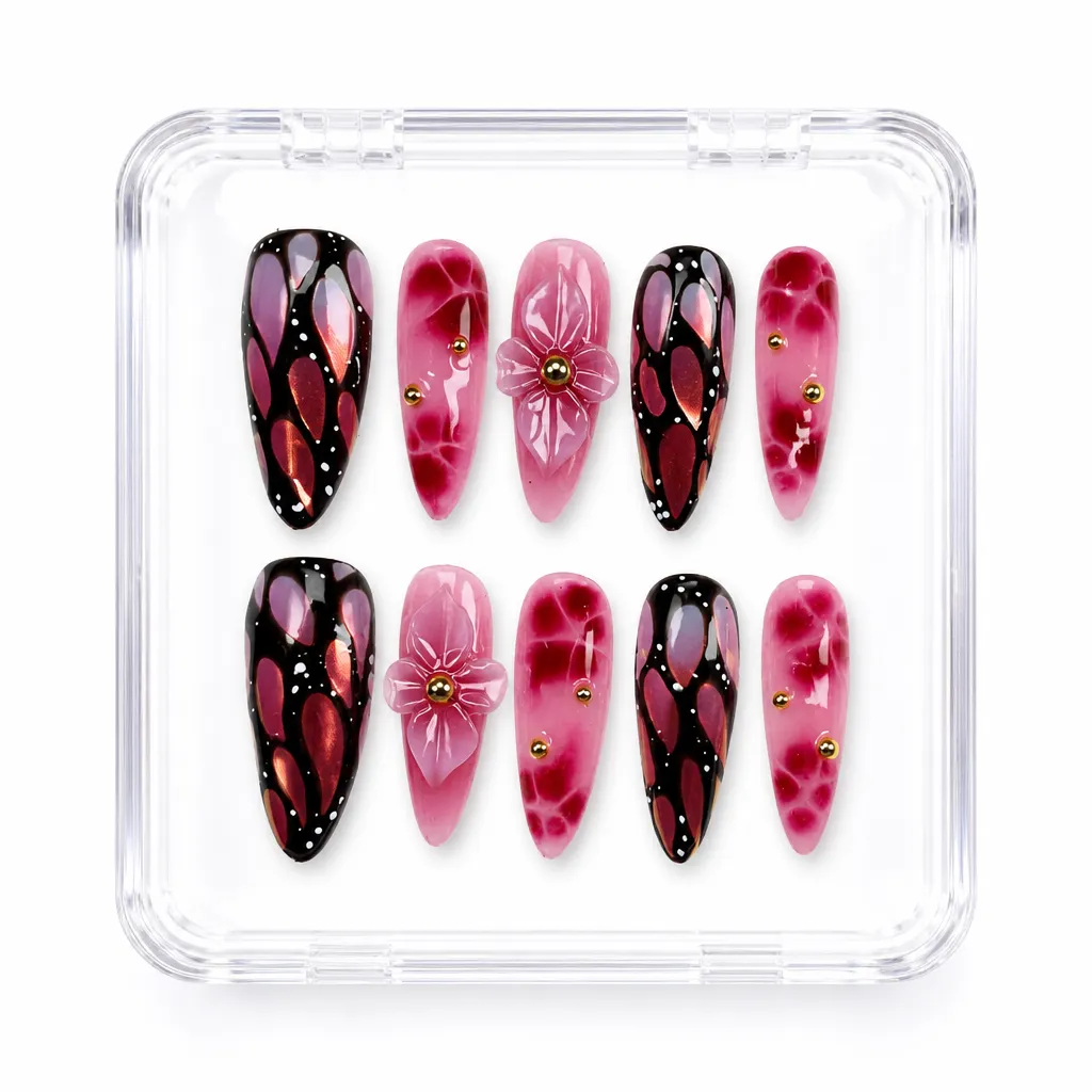 Crimson Butterfly Velvet – Xưởng gia công Nailbox Sỉ thủ công