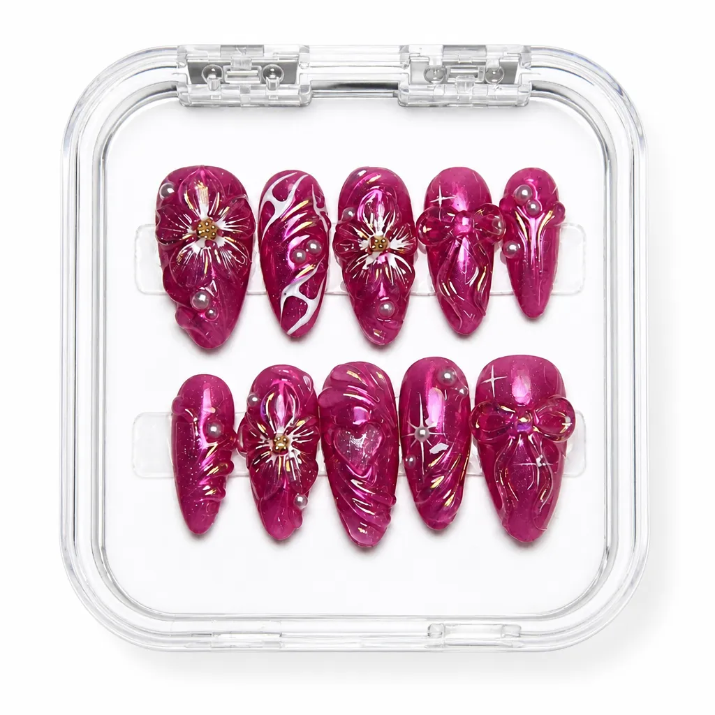 Crimson Celestial – Xưởng gia công Nailbox Sỉ thủ công