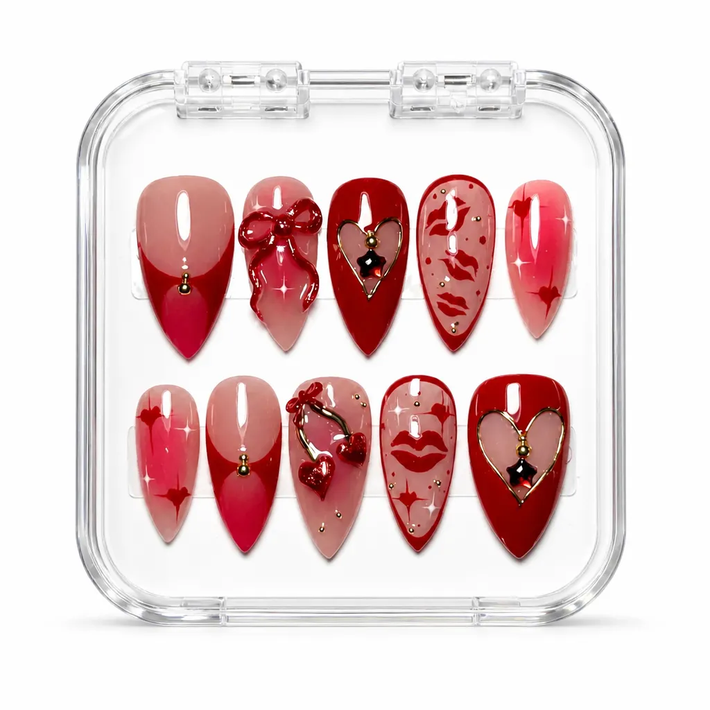 Crimson Charm Collection – Xưởng gia công Nailbox Sỉ thủ công