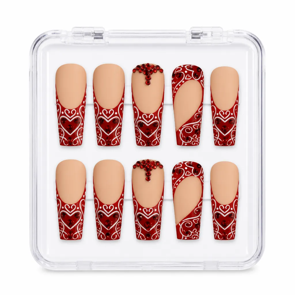 Crimson Chevron – Xưởng gia công Nailbox Sỉ thủ công