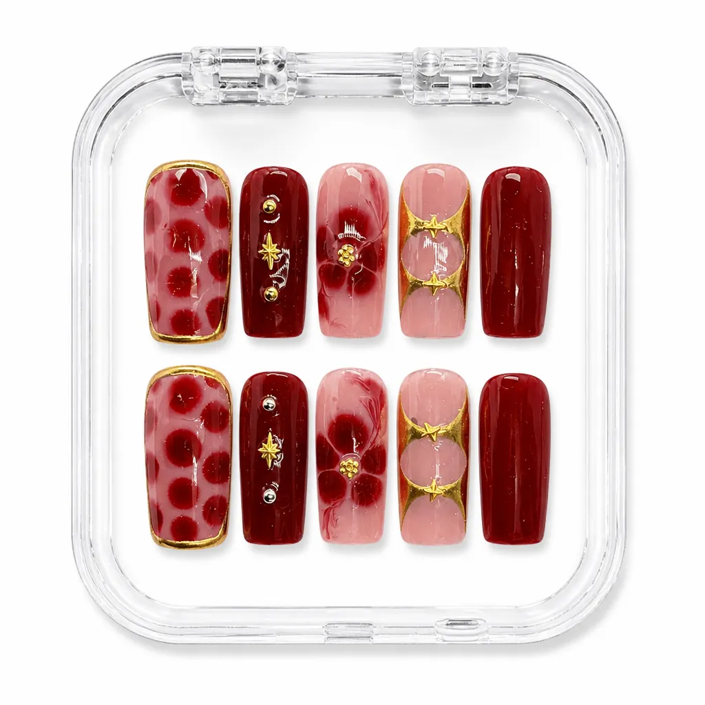 Crimson Royal Romance – Xưởng gia công Nailbox Sỉ thủ công
