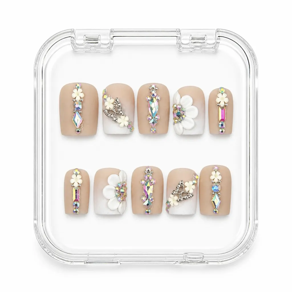 Crystal Butterfly Romance – Xưởng gia công Nailbox Sỉ thủ công