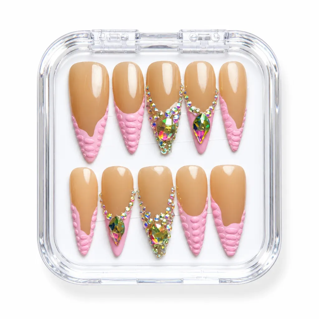 Crystal Chic Stiletto – Xưởng gia công Nailbox Sỉ thủ công
