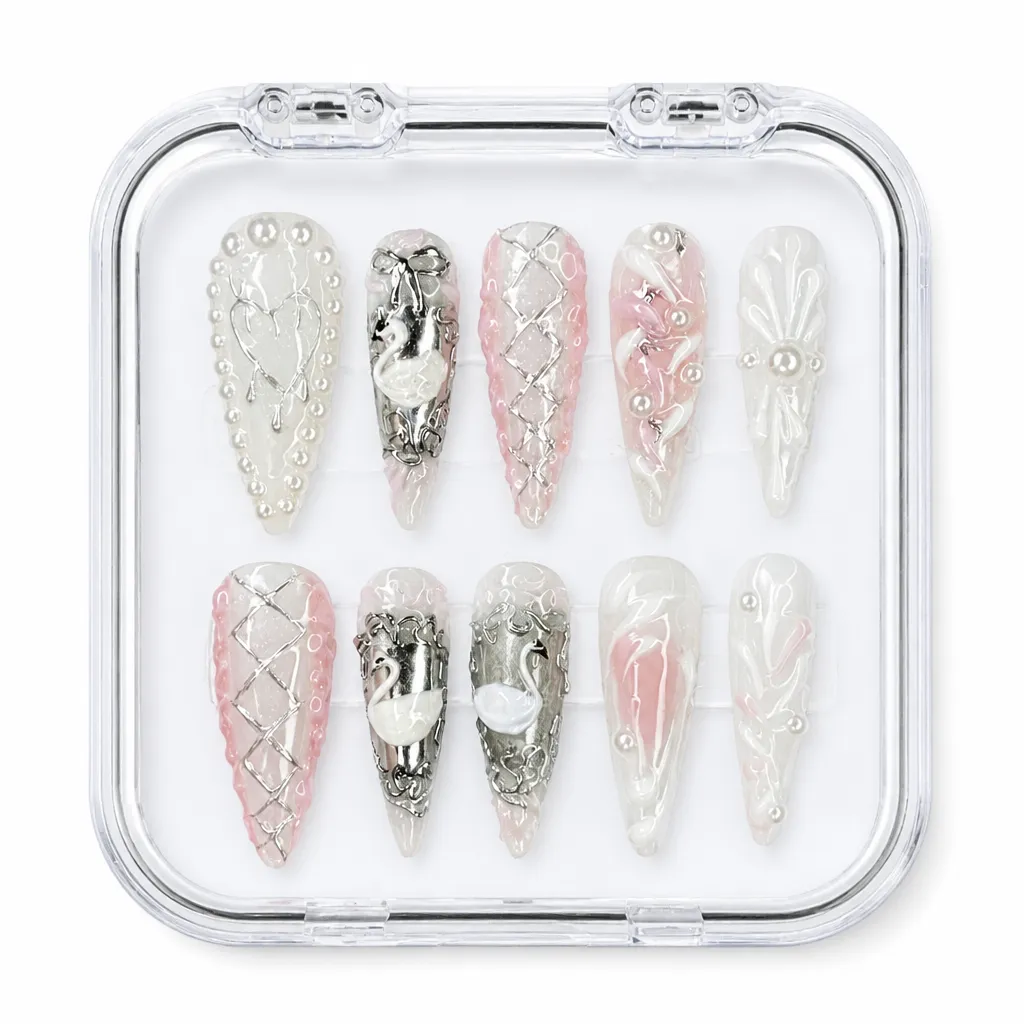 Crystalline Elegance – Xưởng gia công Nailbox Sỉ thủ công