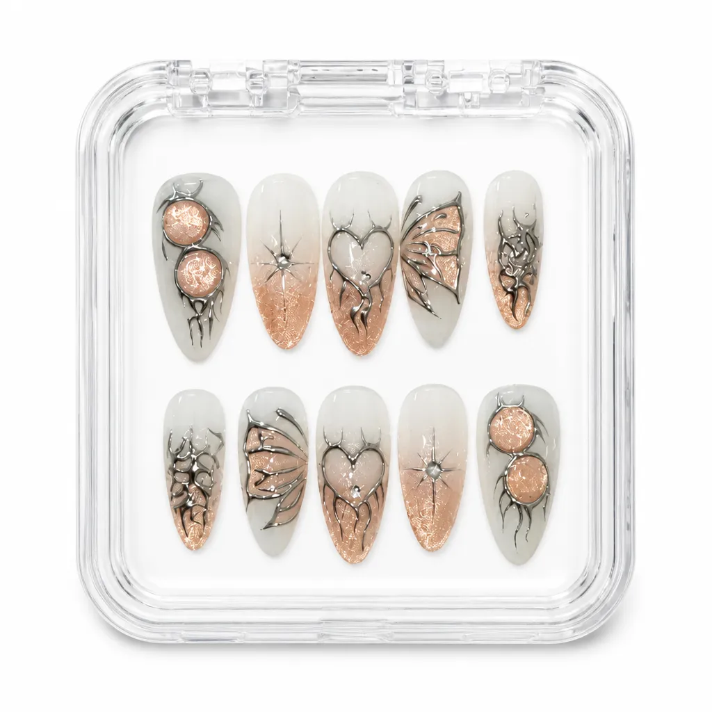 Crystalline Ember – Xưởng gia công Nailbox Sỉ thủ công