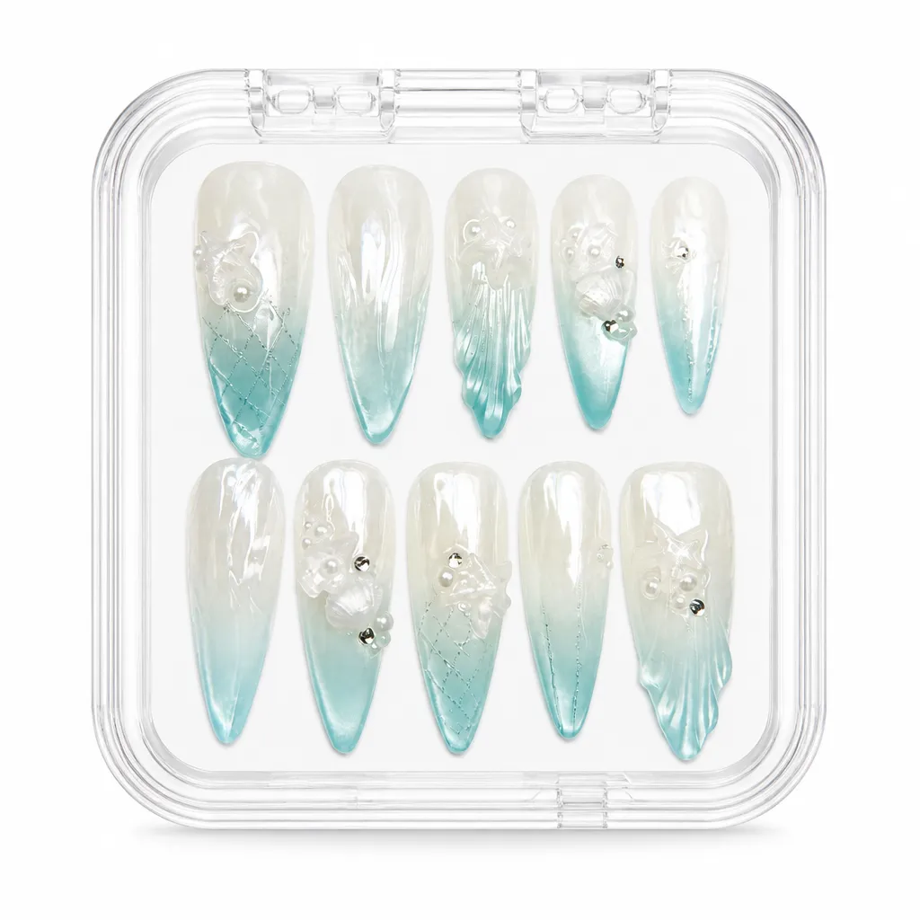 Crystalline Ethereal – Xưởng gia công Nailbox Sỉ thủ công