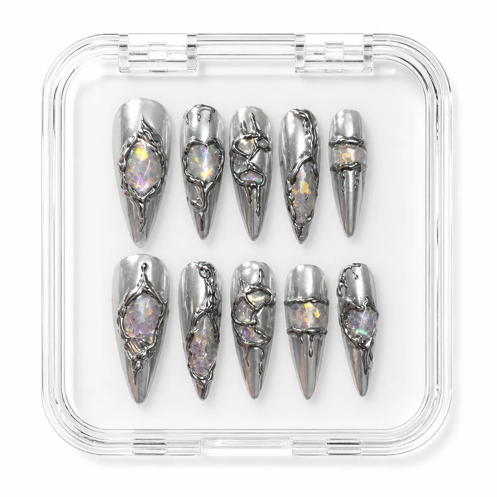 Crystalline Stiletto – Xưởng gia công Nailbox Sỉ thủ công