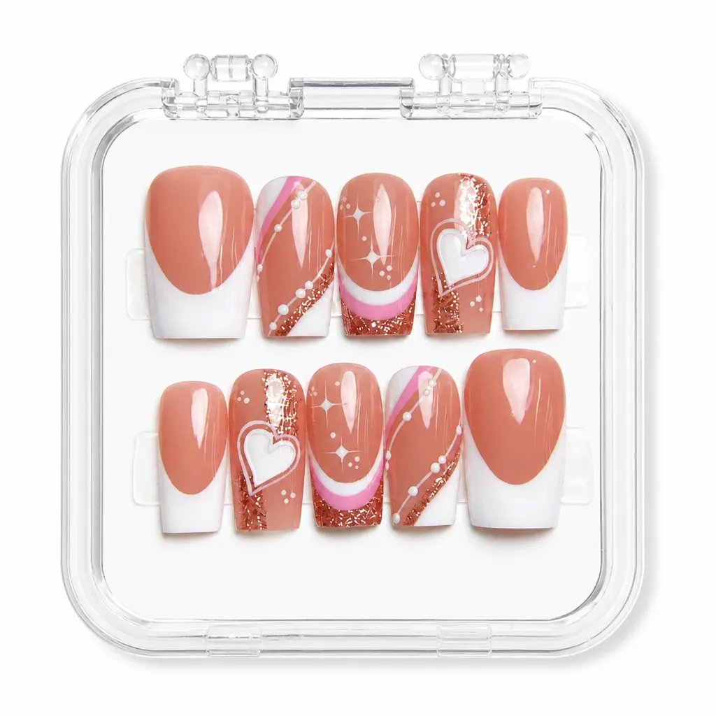 Cupid's Blush – Mẫu Nailbox Sỉ Thiết Kế Thủ Công