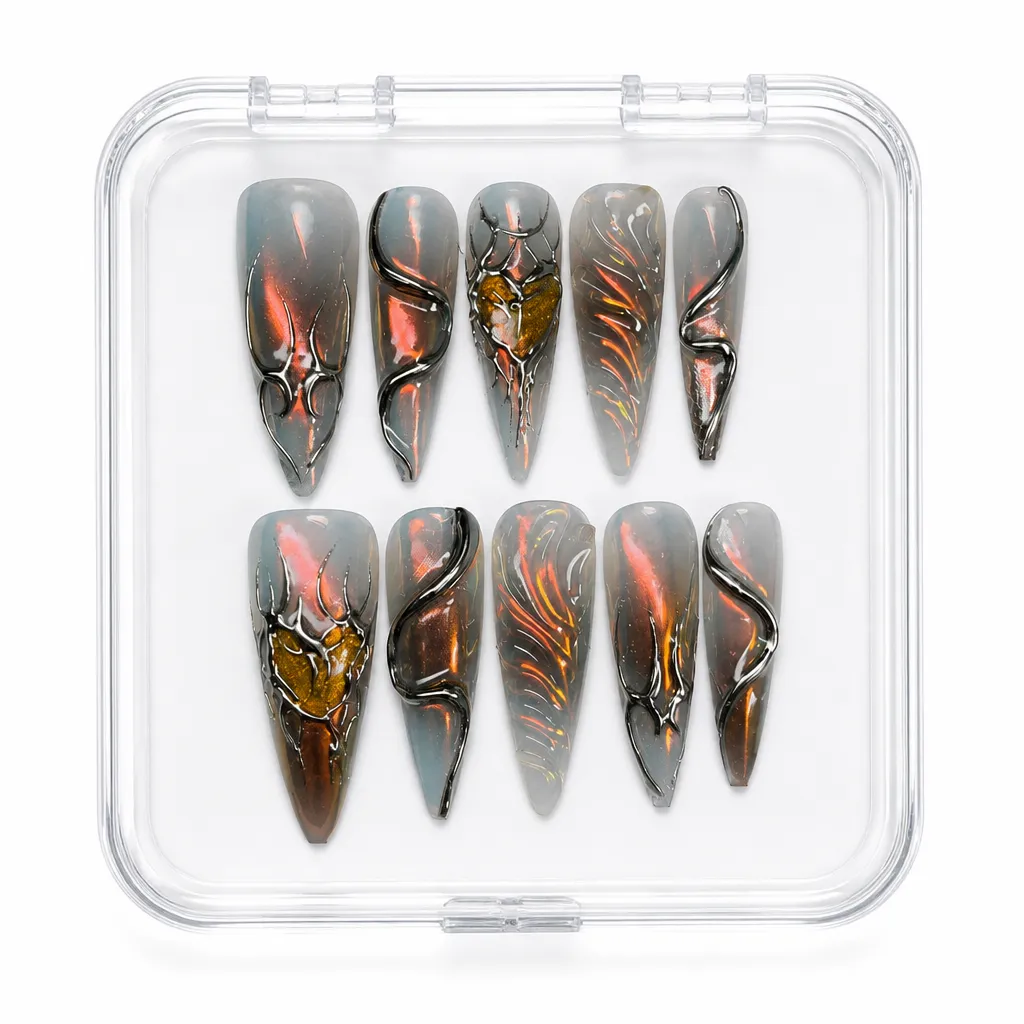 Cyber Heart Inferno – Xưởng gia công Nailbox Sỉ thủ công