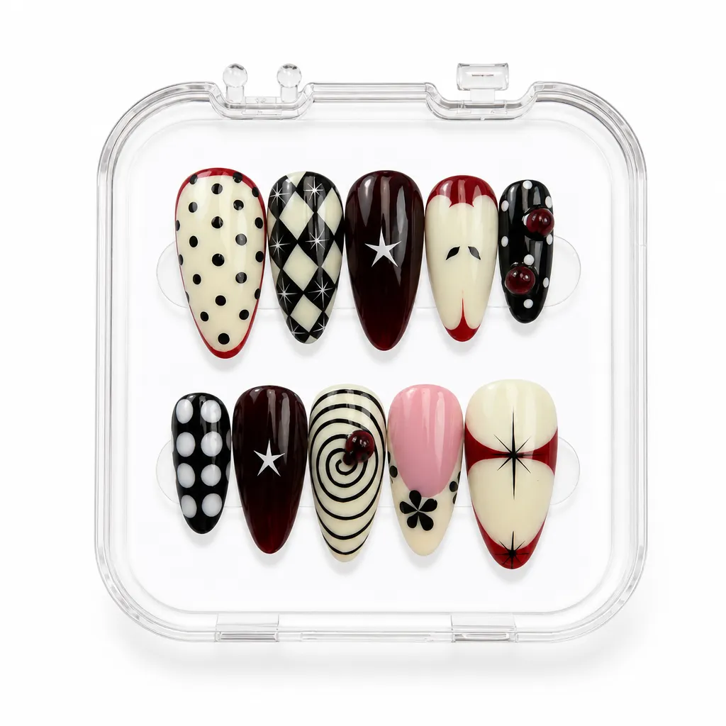 Dark Carnival – Mẫu Nailbox Sỉ Thiết Kế Thủ Công