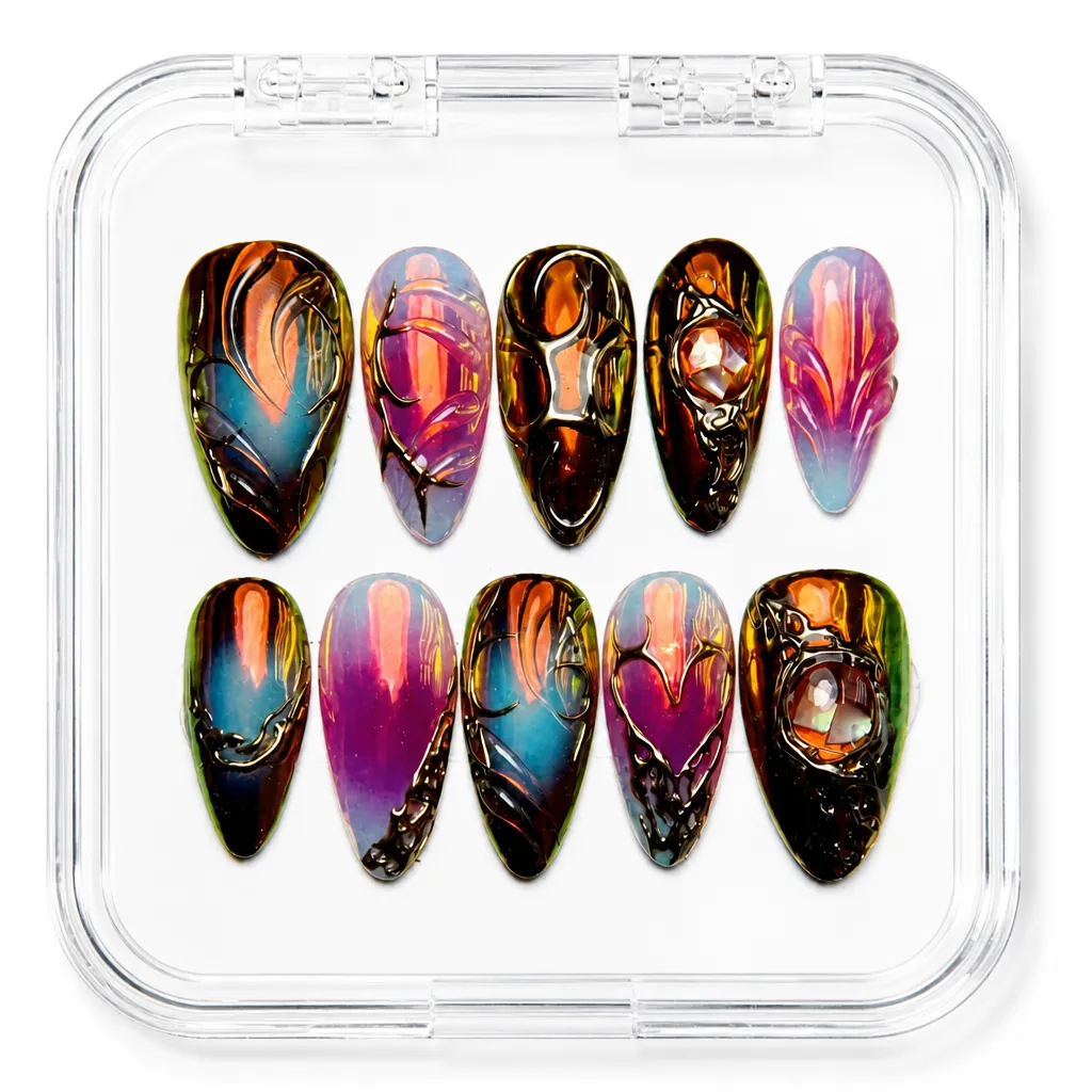 Dark Nebula Core – Xưởng gia công Nailbox Sỉ thủ công