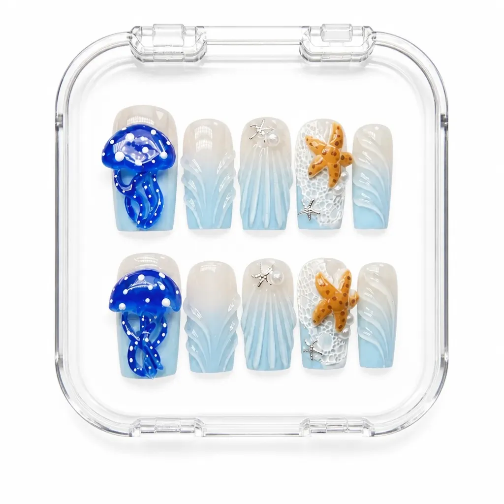 Deep Ocean Majesty – Xưởng gia công Nailbox Sỉ thủ công