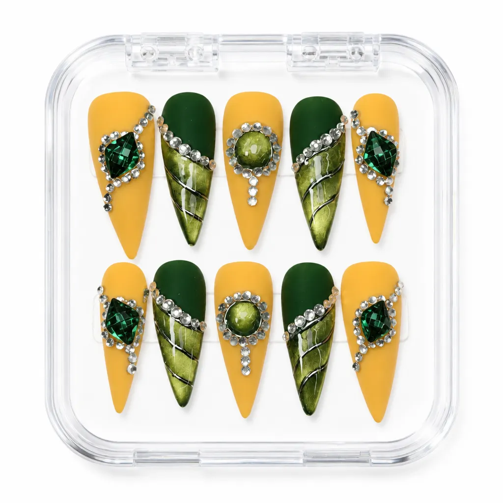 Dream Emerald Luxe – Xưởng gia công Nailbox Sỉ thủ công