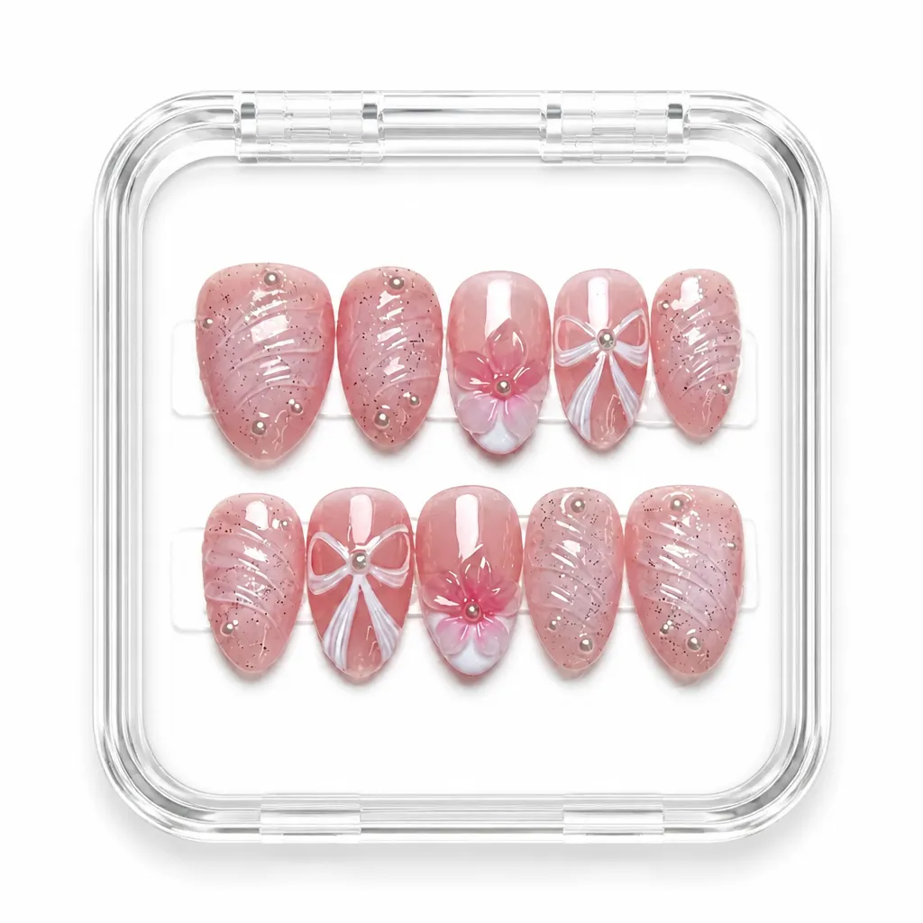 Dusty Rose Almond – Xưởng gia công Nailbox Sỉ thủ công