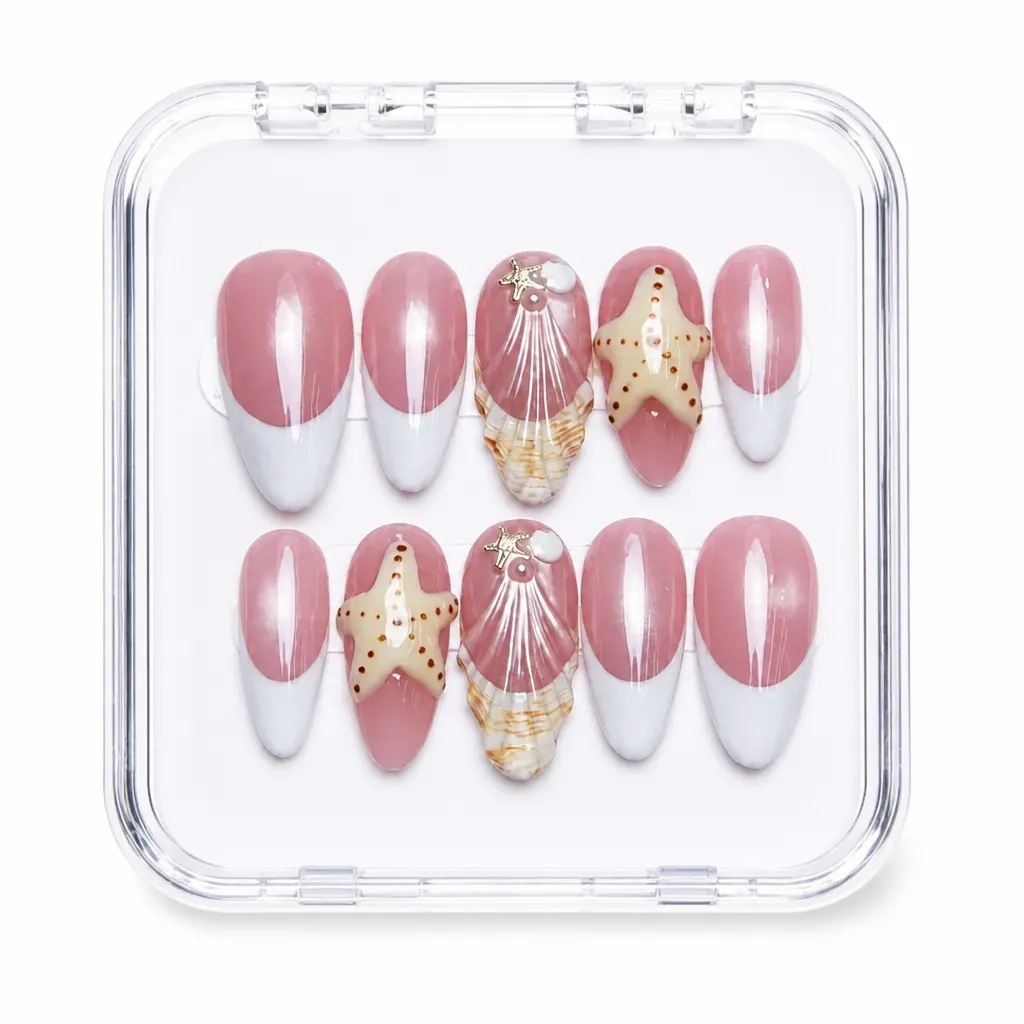 Dusty Rose Elegance – Xưởng gia công Nailbox Sỉ thủ công